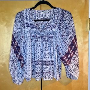 Ulla Johnson printed ikat blouse